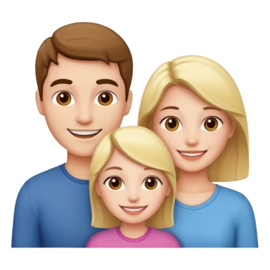  Couple with girl sticker