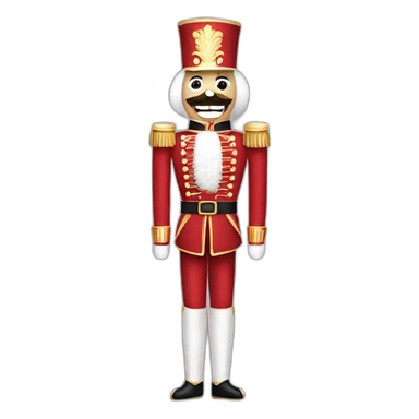 full body nutcracker with big mouth sticker