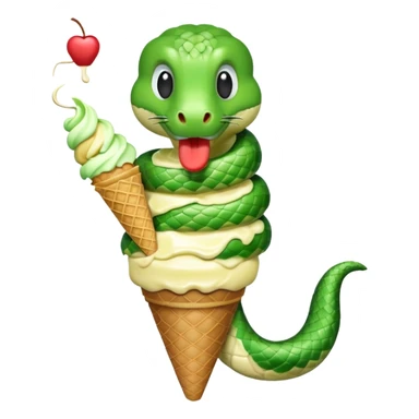 dondurma yiyen yılan sticker