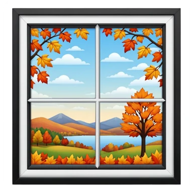 autumn window sticker