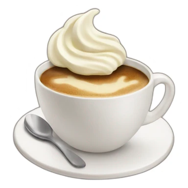 Coffee with wipped cream sticker