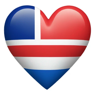 heart but there is a french flag inside sticker