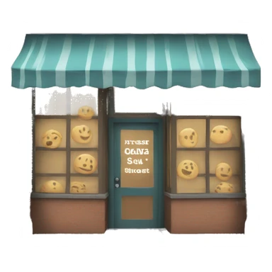 a storefront that says chalk sticker