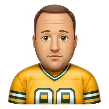 Kevin James as a Green Bay packers fan sticker