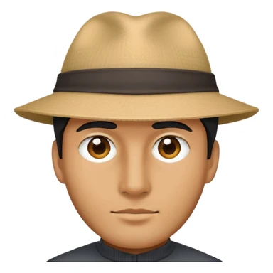 Şapkalı yüzü belli olmayan erkek sticker