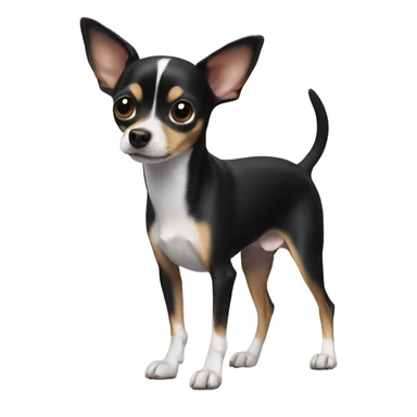 black rat terrier chihuahua sticker