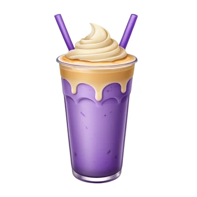 Ube Brûlée Iced Latte sticker