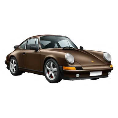 Brown porche 911 sticker