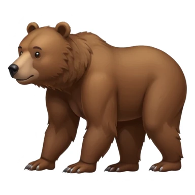 bear walking on 4 sticker