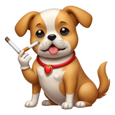 Chien qui fume sticker