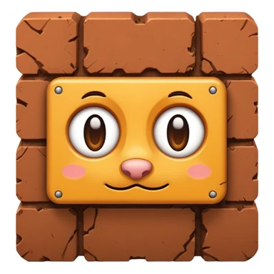 a furry brick sticker
