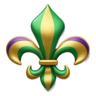 Mardi Gras fleur De lis  sticker