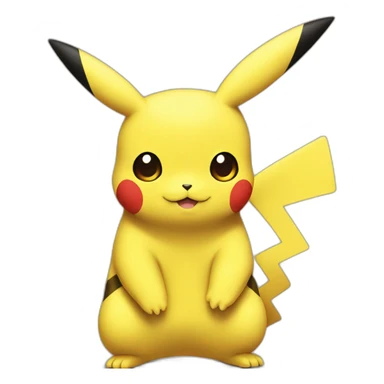 Pikachu giga chad sticker