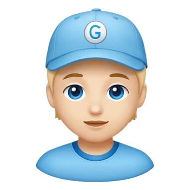 skyblue color ballcap with G sticker