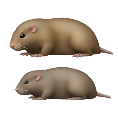 african mole rat bowing sticker