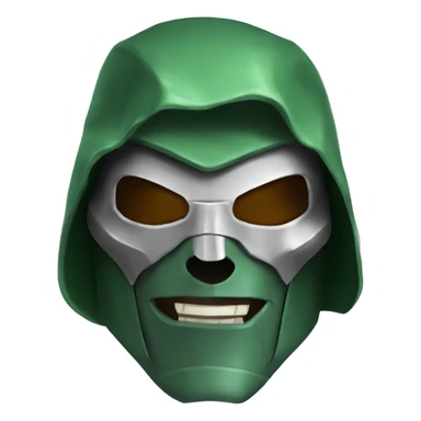 Viktor von doom mask realistic looking sticker
