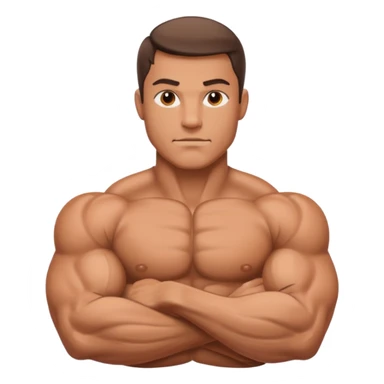 big mascular man arm sticker