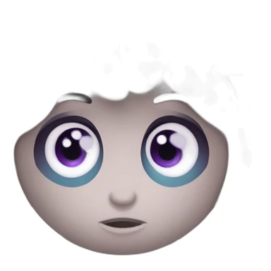 Cute kraken eyes close meditate sticker