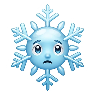 A crying snowflake  sticker