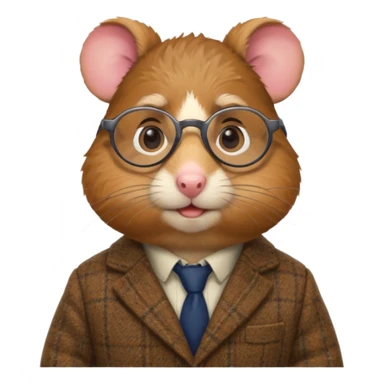 Professor hamster sticker