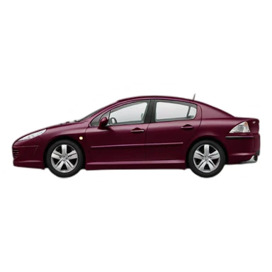 Peugeot 407 couleur bordeaux sticker