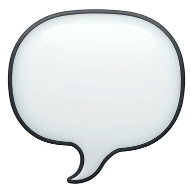 Thought speech bubble black and white sticker