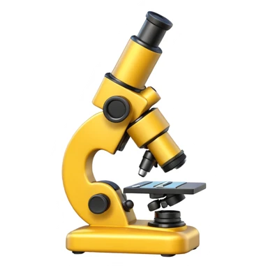 Make a thinking emoji along with a microscope. sticker