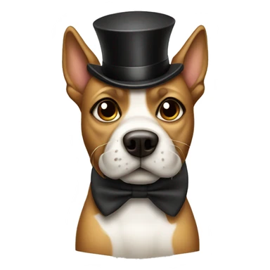 dog with a monocle sticker