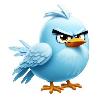 angry birds ice bird sticker