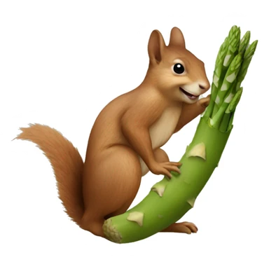 asparagus squirrel sticker
