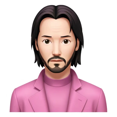Keanu Reeves Neo Matrix pink sticker