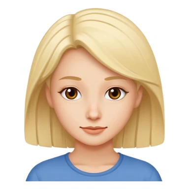 Mirra's cute face, simple lines, friendly expression sticker