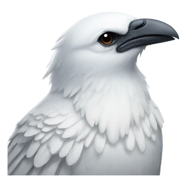 white crow sticker