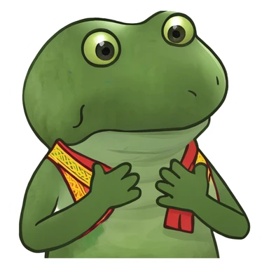 Thai Kids in act of greeting (thai style) sticker