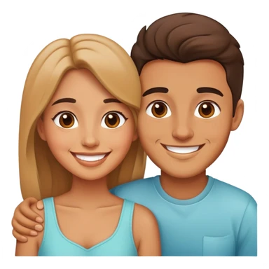 cute couple in love sticker