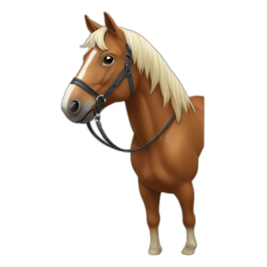 Cheval sur un humain sticker