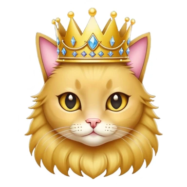 black cat wearing a princess crown  sticker