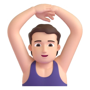 young white man's armpit, focus on armpit area sticker