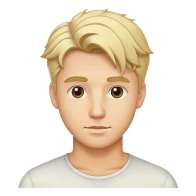 blonde male hairstyles sticker