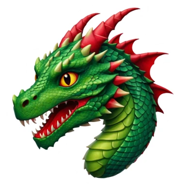 Dragon with slay nails and lips sticker