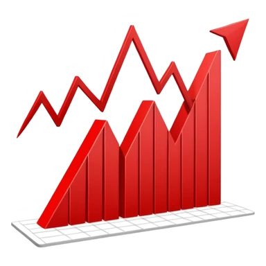 chart going down sticker