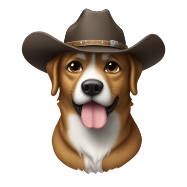Dog dog dog dog cowboy sticker