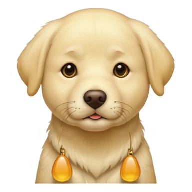Light yellow Labrador retriever  sticker