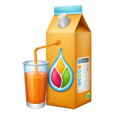 juice tetrapack sticker