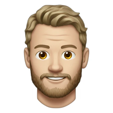 Jonathan Toews as beach bum with beard sticker