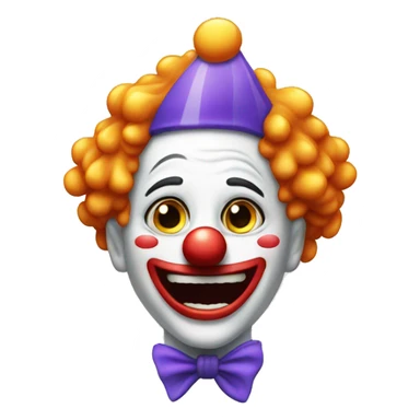 Clown that cry’s from laughing  sticker