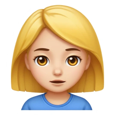 Short tempered girl sticker