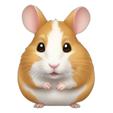 Hamster qui est sur un lapin sticker