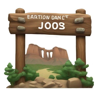 National park sign sticker