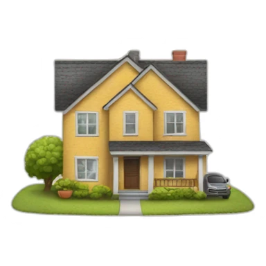 Working home sticker